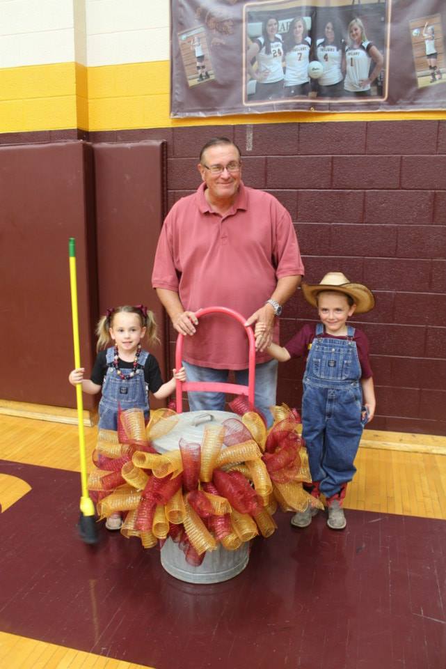 The Mayor (also known as Pooper Scooper) and his grandchildren helpers.